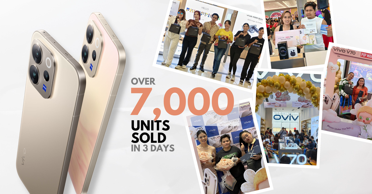 Over 7k vivo V70 units sold in 3-day nationwide rollout
