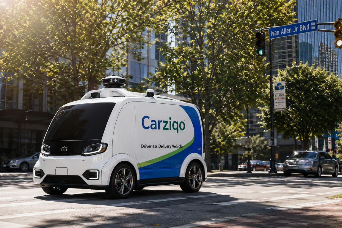 Carziqo Relaunches A-DS Driverless Delivery Vehicle Service in Atlanta, Expanding Its Autonomous Logistics Asset Model